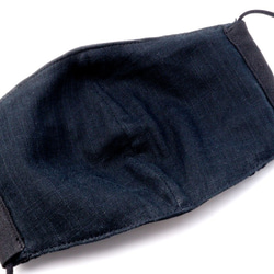 【セール】エレガントなレース付き布マスク／ブラック 6枚目の画像