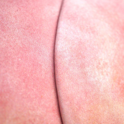 桃なラウンドファスナー長財布（牛革製） 4枚目の画像