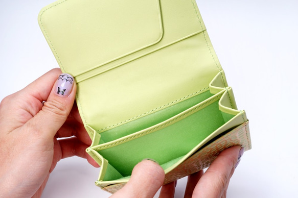 クラウンメロンなビジネス名刺入れ（牛革製） 4枚目の画像