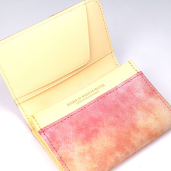 桃なビジネス名刺入れ(牛革製） 5枚目の画像