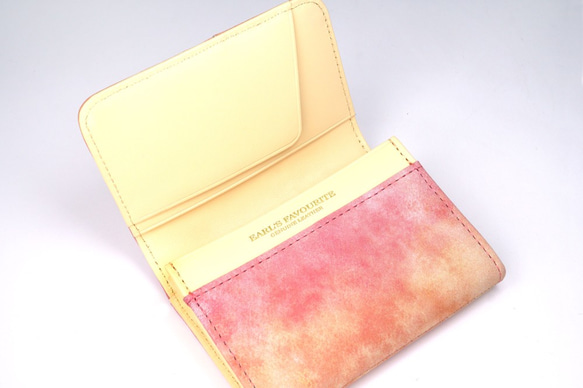 桃なビジネス名刺入れ(牛革製） 5枚目の画像