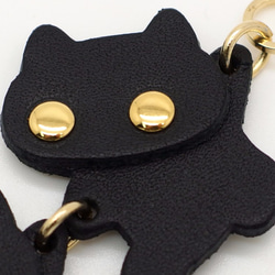 千鈞一發！貓聯盟救援（袋魅力）/黑貓，牛皮製成 第3張的照片