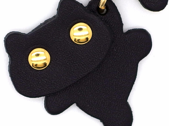 千鈞一發！貓聯盟救援（袋魅力）/黑貓，牛皮製成 第4張的照片