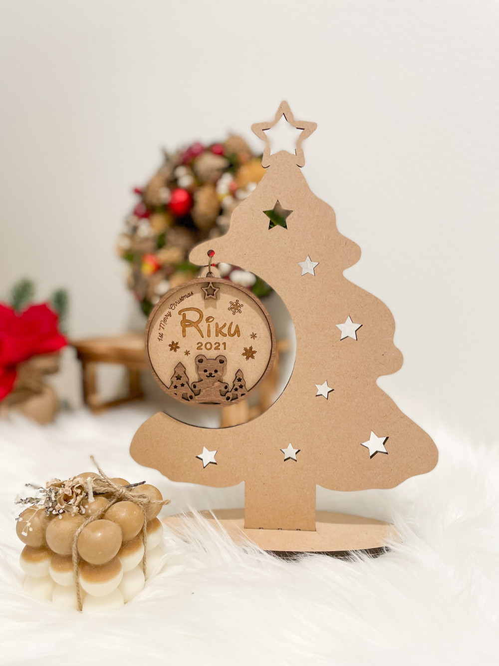 クリスマス テディベアの立体アート teddybearxmas-1.jpg