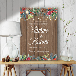 最短3日以内に発送可】Christmas☆ウェルカムボード結婚式