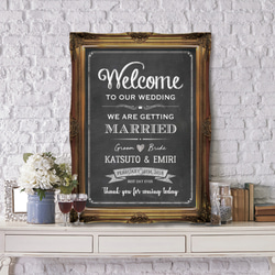 高級机リメイク　ウェルカムボード　メニューボード　アンティーク調　ハンドメイド 高級机リメイク ウェルカムボード メニューボード アンティーク調