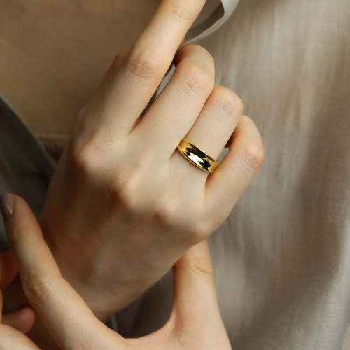 8UEDE/WAVER RING(SILVER)