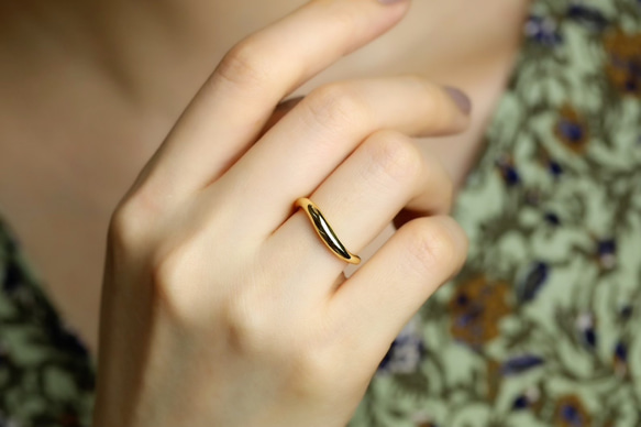 &lt;銀925&gt;戒指“膨脹”戒指&lt;LR035&gt; 第1張的照片