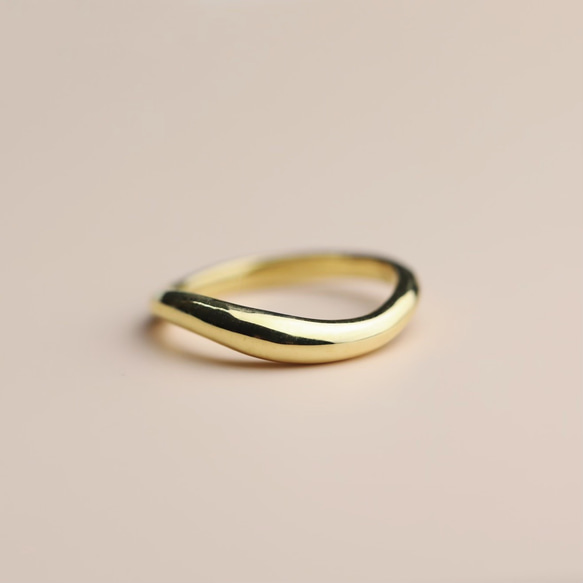 &lt;10K / 18K / 鉑金&gt; 戒指“膨脹”戒指配對 &lt;VR076&gt; 第1張的照片