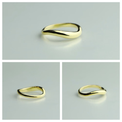 &lt;10K / 18K / 鉑金&gt; 戒指“膨脹”戒指配對 &lt;VR076&gt; 第6張的照片