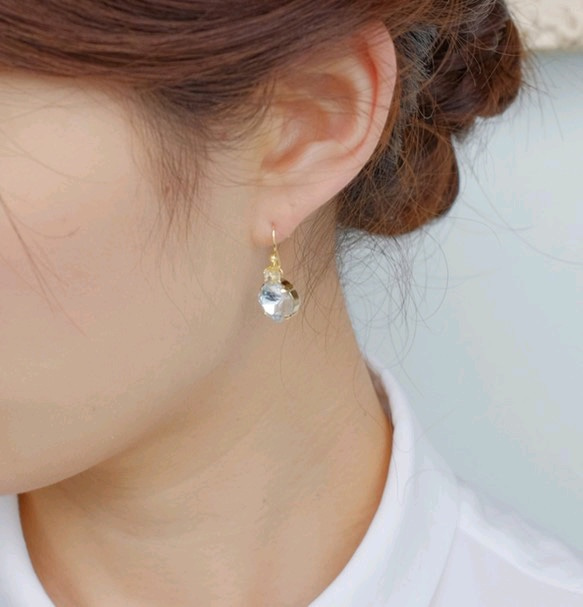 &lt;54&gt;“ Azure”石燕子耳環或耳環 第5張的照片