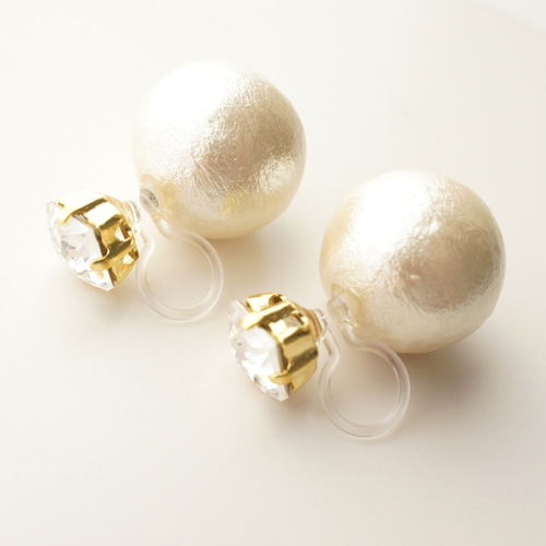 ピアスorイヤリング◇14mm or 12mmバックパールキャッチ