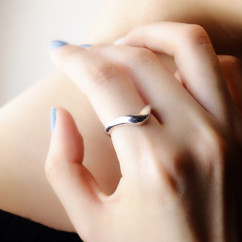 silver925〉Plump V line ring 2〜25号 V字シルバーリング 受注 silver925〉Plump V line ring 2〜25号 V字シルバーリング 受注
