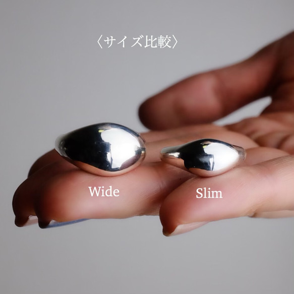 <r_15> 〈silver925〉Plump ring 7〜28号［wide］ぽってりシルバーリング 9枚目の画像