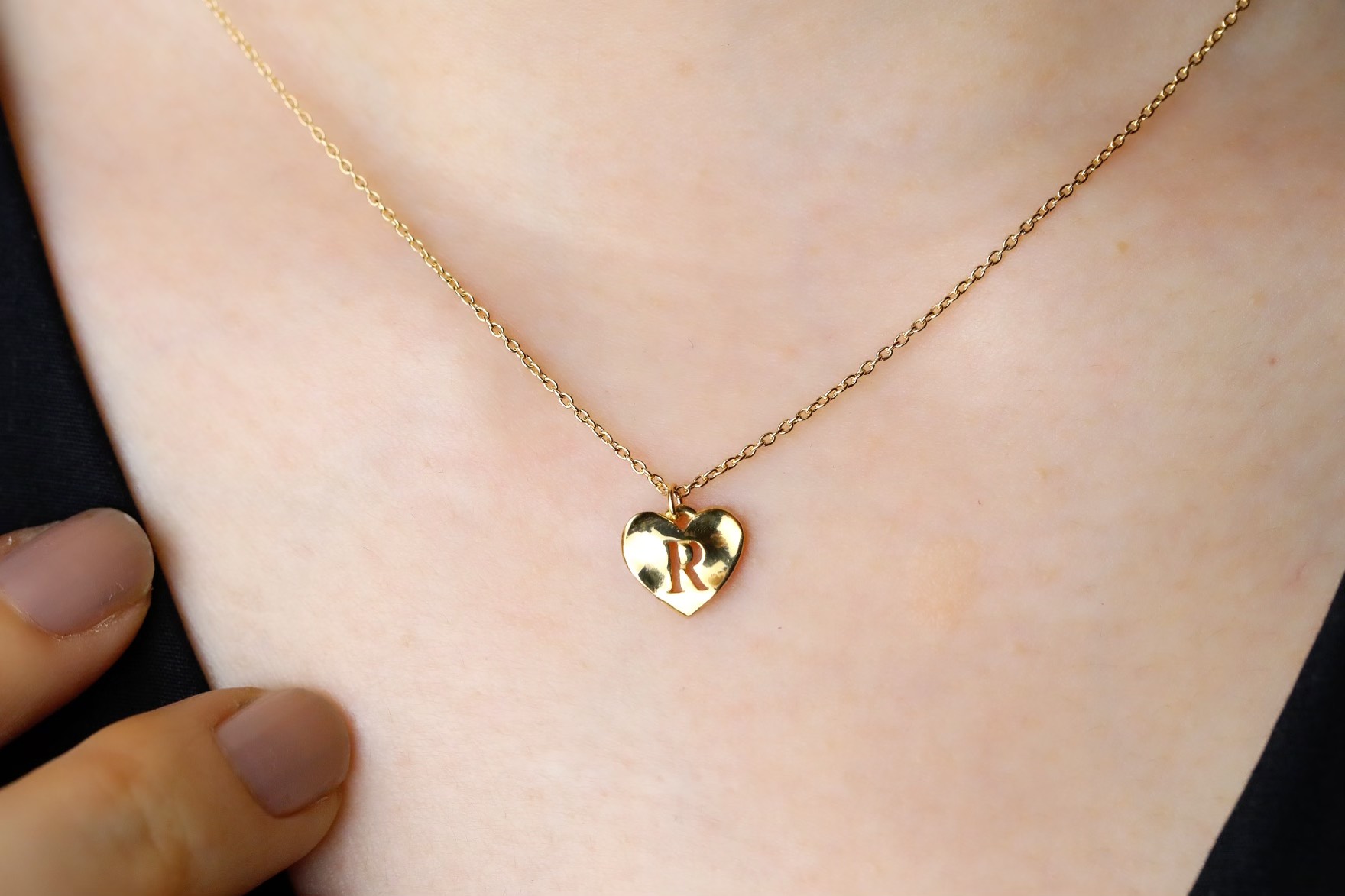 【18k】ELLE ハート型ペンダント ネックレス ネックレス 【18k】ELLE ハート型ペンダント