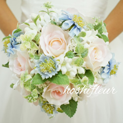ウエディングブーケ+ブートニア+髪飾り♡ウェディングブーケブーケ