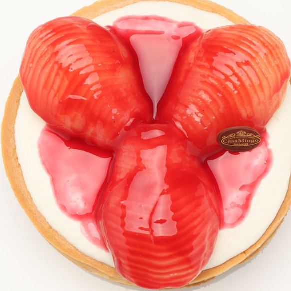 最高級洋菓子 タルト・オー・ポワー 洋なしのチーズタルト25cm プレートセット 2枚目の画像