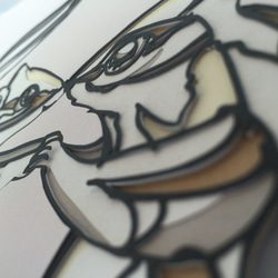 シマリス(日本発祥の立体アート:彫紙アート) 2枚目の画像