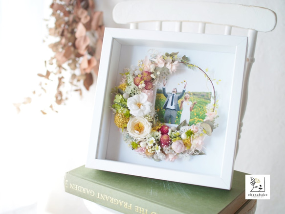 《MESSAGE PRINTING》happy colorful moon flowers photo frame 第2張的照片