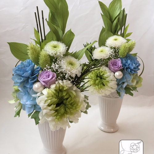 一対仏花プリザーブドフラワーお手入れ不要 お供え・仏花/枯れないお花】プリザーブドフラワーのお手入れ