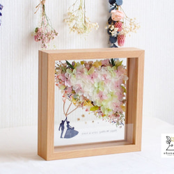 《NAME PRINTING◎wedding》happy balloon colorful flowers frame 第4張的照片