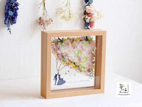 《NAME PRINTING◎wedding》happy balloon colorful flowers frame 第4張的照片