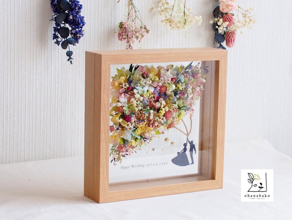 《NAME PRINTING◎wedding》happy balloon colorful flowers frame 第10張的照片
