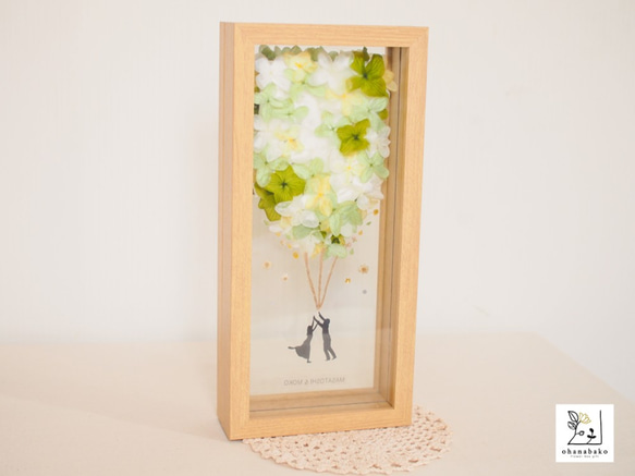 《NAMING PRINT◎wedding》happy balloon colorful flowers frame 第5張的照片