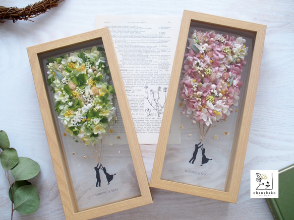 《NAMING PRINT◎wedding》happy balloon colorful flowers frame 第7張的照片