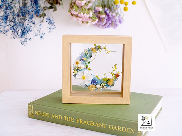 《MESSAGE PRINT◎gift》happy colorful moon flowers frame 第1張的照片