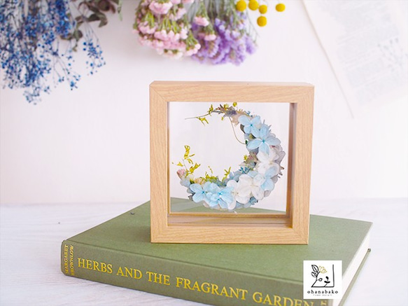 《MESSAGE PRINT◎gift》happy colorful moon flowers frame 第2張的照片