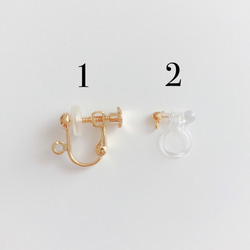 EARRING: 「Lingt blue &  Black」 Aurora 5枚目の画像