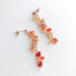 EARRING: 「 Red & Orange」Aurora 2枚目の画像