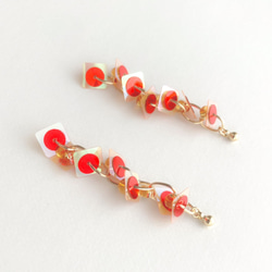 EARRING: 「 Red & Orange」Aurora 4枚目の画像