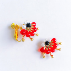 EARRING:「鶴」 扇 3枚目の画像