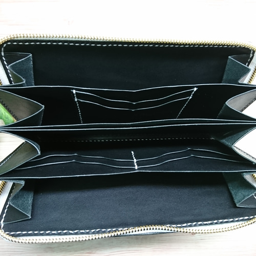 お札専用本革製ラウンドジップ長財布 Ys