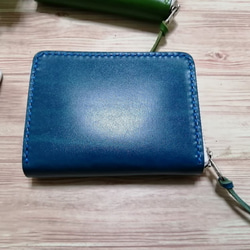 本革製　ショートラウンドファスナー財布　ルガトショルダー 2枚目の画像
