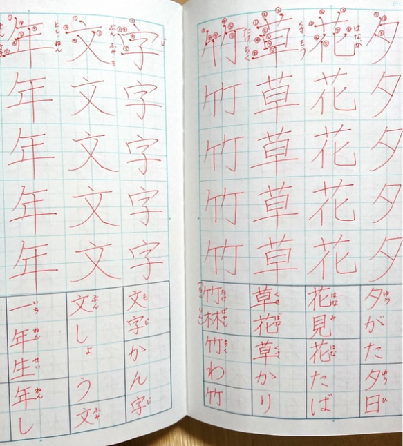 1冊60ページ／オーダー硬筆練習帳／ひらがな／漢字／お名前／ご住所 2枚目の画像