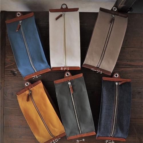 帆布orデニムとレザーのおしゃれな2wayティッシュカバー/ティッシュ