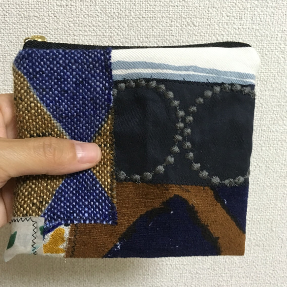 ミナペルホネン♡スクエアポーチ♡ファスナー12cm♡ちょうちょ