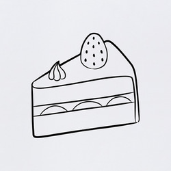 ショートケーキ！（いちご） / T026-WH 2枚目の画像
