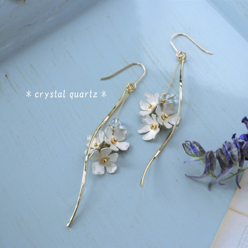 14kgf パープルアゲート ピアス⑤