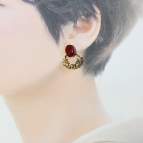 クレイジーレースアゲート ピアス クレイジーレースアゲート ピアス | iichi 日々の暮らしを心地よくする