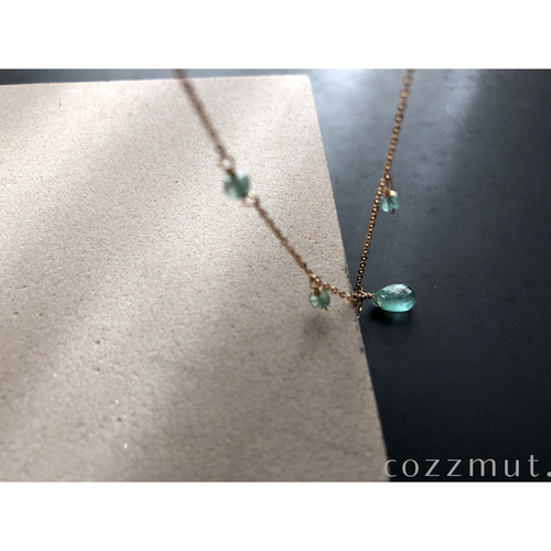 高品質エメラルドのブレスレット【14KGF】 ブレスレット cozzmut