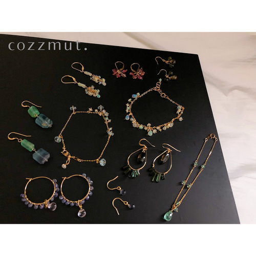 高品質エメラルドのブレスレット【14KGF】 ブレスレット cozzmut