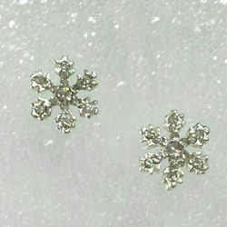 冬の華*Crystal of Snow*ピアス/イヤリング(type2) 2枚目の画像