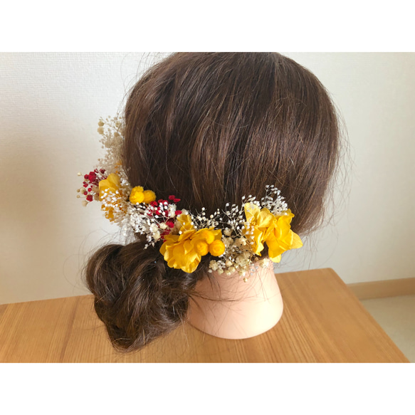 イエローヘアアクセサリー 3枚目の画像