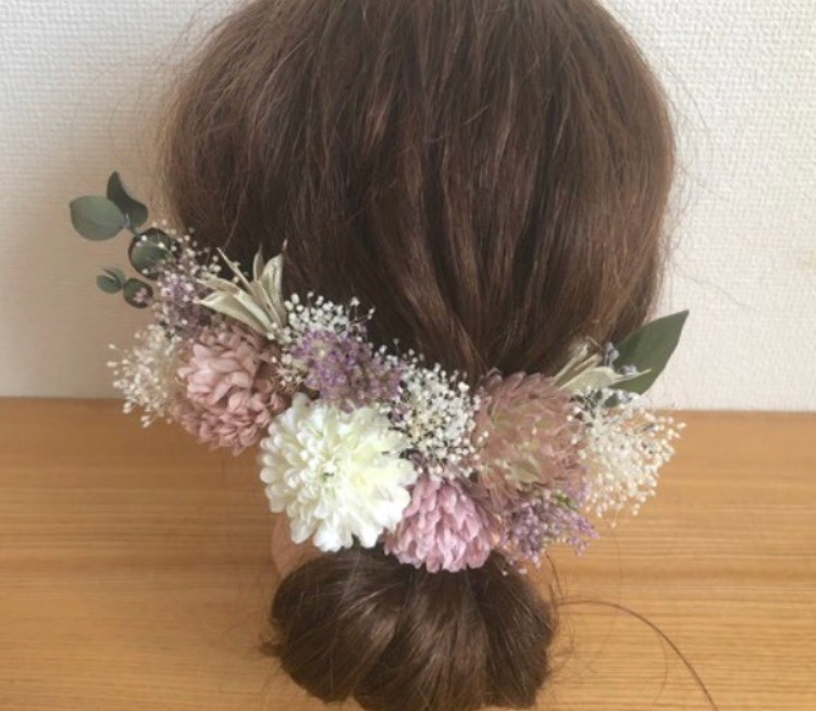 再販くすみピンクヘア