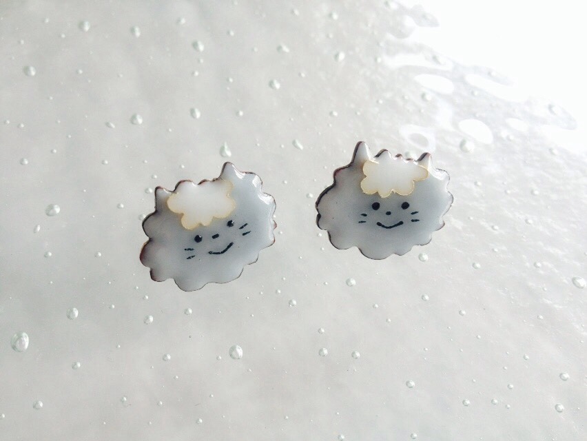 七宝焼き ピアス ニャオくんと愉快な仲間たちシリーズ 猫