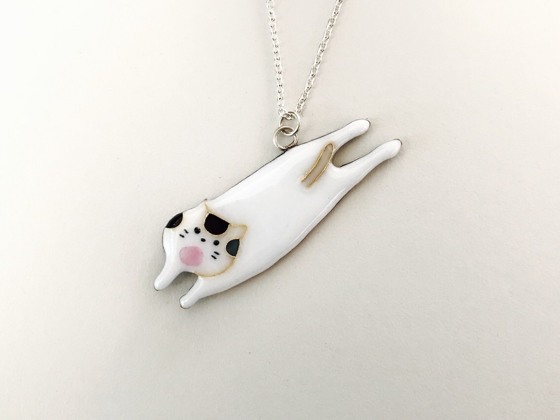 七宝焼き ネックレス ニャオくん